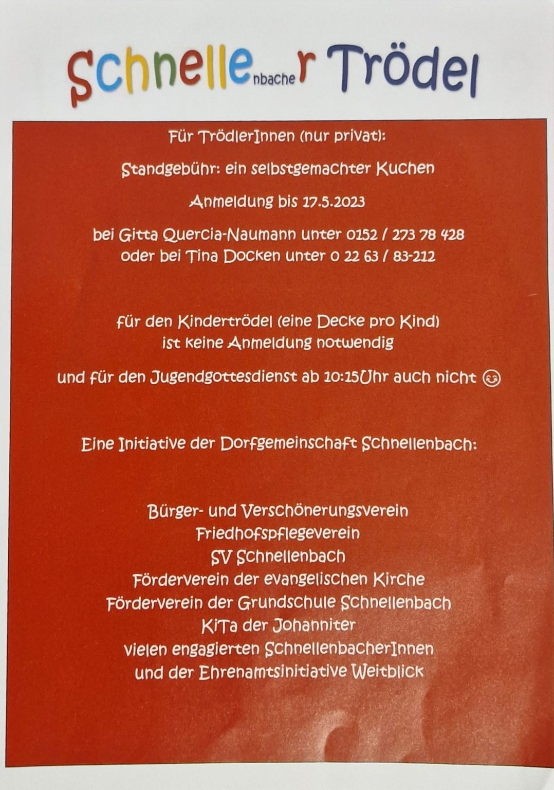 B&V Schnellenbach Bürger und Verschönerungsverein Schnellenbach e.V.